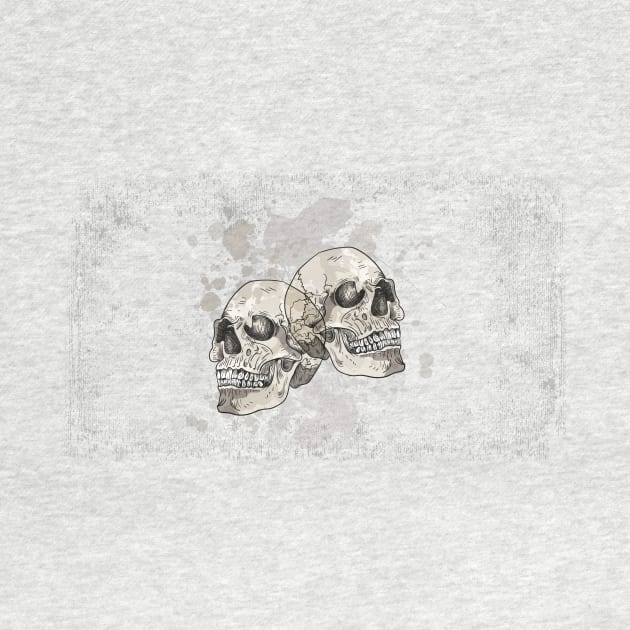 Grungy Skulls Halloween by LR_Collections